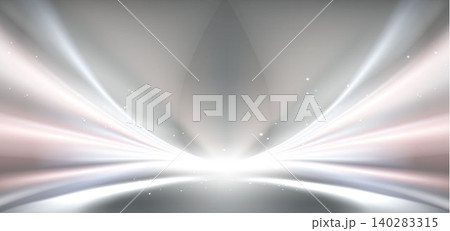 Futuristic white background with silver waves 140283315