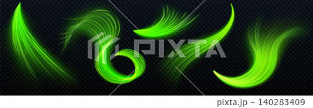 Dynamic light trails with neon glow, speed effect Dynamic light trails with neon glow, speed effect 140283409