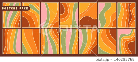 Pack with simple color posters. Pack with simple color posters. 140283769