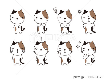ぶち猫セット 140284176