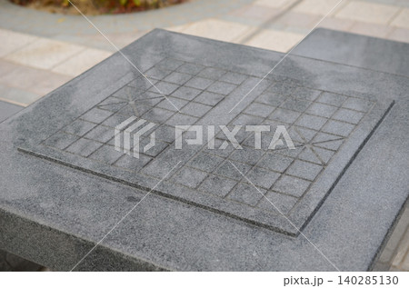 a close up of stone of chinese chess a close up of stone of chinese chess 140285130