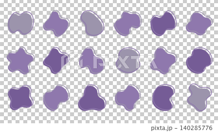 Fluid shape, liquid, flat, purple tones Fluid shape, liquid, flat, purple tones 140285776