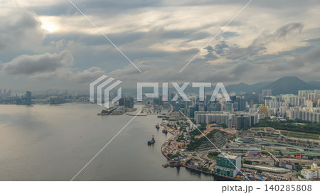 June 7 2026 Hong Kong. Kwun Tong Tsai Wan skyline June 7 2026 Hong Kong. Kwun Tong Tsai Wan skyline 140285808