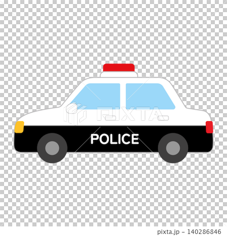 Cute illustration of a police car Cute illustration of a police car 140286846