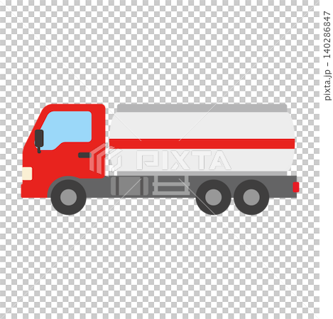 Cute illustration of a tanker truck Cute illustration of a tanker truck 140286847