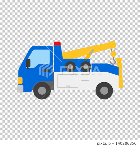レッカー車の可愛いイラスト レッカー車の可愛いイラスト 140286850