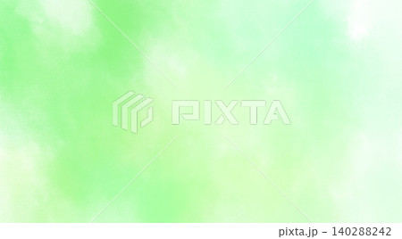 画用紙に水彩絵の具で描かれた、明るい黄緑色の無地の背景 画用紙に水彩絵の具で描かれた、明るい黄緑色の無地の背景 140288242