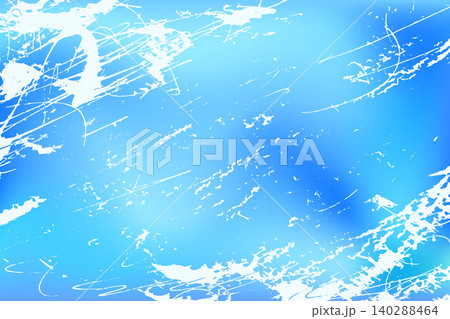 Blue icy gradient background with gritty scratch and grunge marks over aqua tones. Blue gradation with ice rink texture on a clean vector surface. Frost grunge overlay for winter banners and design Blue icy gradient background with gritty scratch and grunge marks over aqua tones. Blue gradation with ice rink texture on a clean vector surface. Frost grunge overlay for winter banners and design 140288464