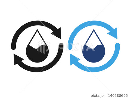 Water Recycling Sustainability Eco Icon 140288696