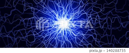 Neural network background with glowing neuron Neural network background with glowing neuron 140288735