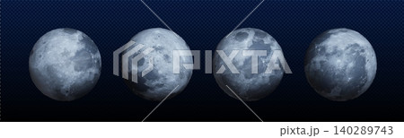 Realistic moon 3d icons, full size planet spheres Realistic moon 3d icons, full size planet spheres 140289743