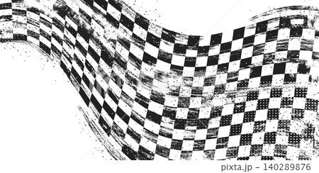 Finish racing flag background, checkered design 140289876
