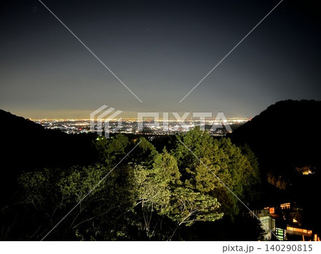 杓子山から見た夜景 杓子山から見た夜景 140290815