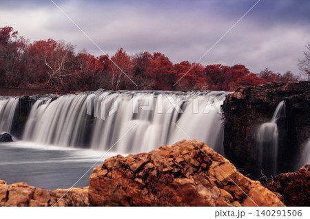 Grand Falls in Autumn, Joplin, Missouri 140291506