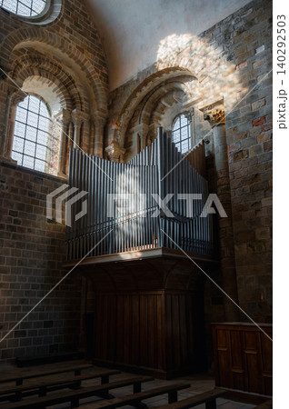 Interior of Mont Saint-Michel Abbey Interior of Mont Saint-Michel Abbey 140292503