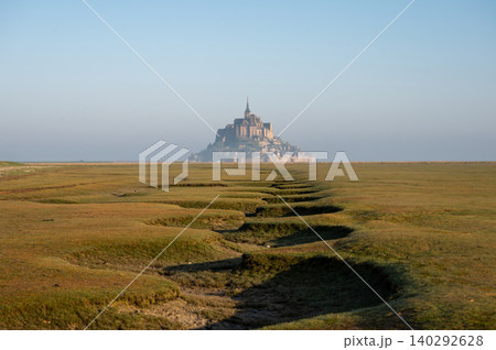 Mont Saint-Michel Abbey and Village, Normandy, France 140292628