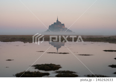 Mont Saint-Michel Abbey and Village, Normandy, France Mont Saint-Michel Abbey and Village, Normandy, France 140292633