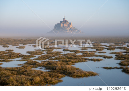 Mont Saint-Michel Abbey and Village, Normandy, France Mont Saint-Michel Abbey and Village, Normandy, France 140292648