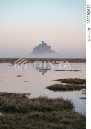 Mont Saint-Michel Abbey and Village, Normandy, France Mont Saint-Michel Abbey and Village, Normandy, France 140292656