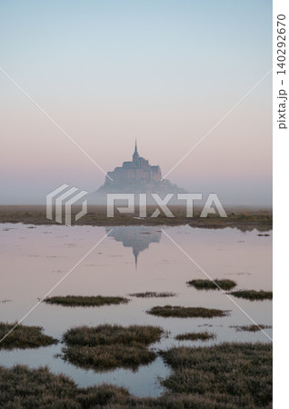 Mont Saint-Michel Abbey and Village, Normandy, France 140292670