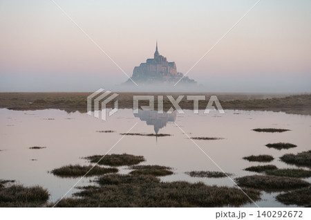 Mont Saint-Michel Abbey and Village, Normandy, France Mont Saint-Michel Abbey and Village, Normandy, France 140292672