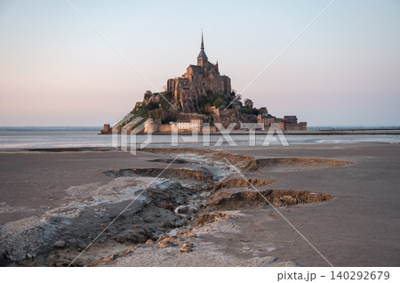 Mont Saint-Michel Abbey and Village, Normandy, France 140292679