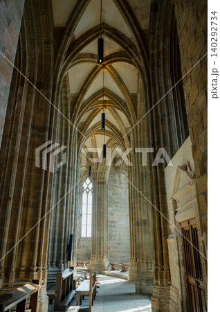 Interior of Mont Saint-Michel Abbey Interior of Mont Saint-Michel Abbey 140292734