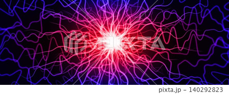 Neural network background with glowing neuron Neural network background with glowing neuron 140292823