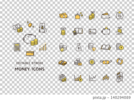 Money-related icon set Money-related icon set 140294089