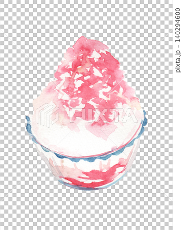 かき氷の水彩イラスト 140294600