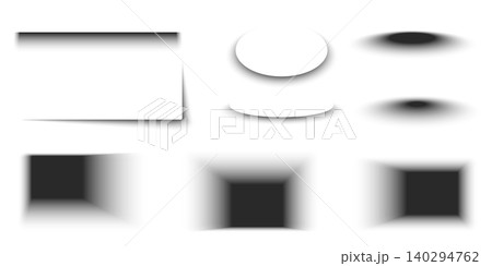 3d realistic shadow effects, soft blur overlay set 3d realistic shadow effects, soft blur overlay set 140294762