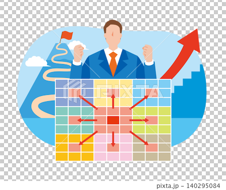 Mandala Charts and Businessmen Mandala Charts and Businessmen 140295084