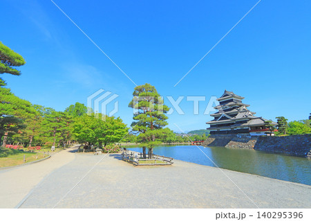 長野県松本市、国宝松本城の風景 長野県松本市、国宝松本城の風景 140295396