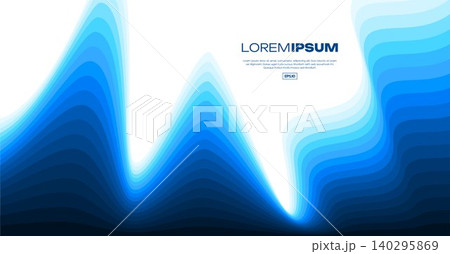 Colorful blue flowing wave line spectrum abstract background Colorful blue flowing wave line spectrum abstract background 140295869