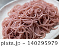 さくらの花を練り込んだ新そば さくらの花を練り込んだ新そば 140295979
