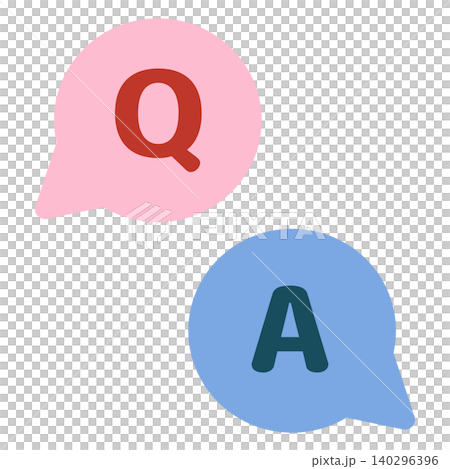 Simple and cute Q&A icons (flat design) Simple and cute Q&A icons (flat design) 140296396