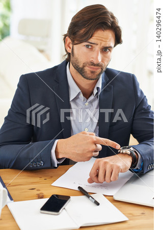 Late, businessman and pointing to watch in office with appointment on schedule or agenda. Busy, entrepreneur and frustrated by delay in time with clock and planning timeline for day with wristwatch Late, businessman and pointing to watch in office with appointment on schedule or agenda. Busy, entrepreneur and frustrated by delay in time with clock and planning timeline for day with wristwatch 140296474