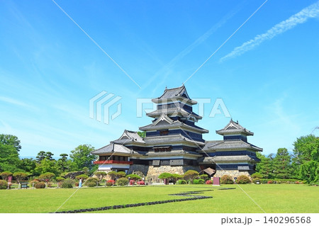 長野県松本市、国宝松本城の風景 長野県松本市、国宝松本城の風景 140296568