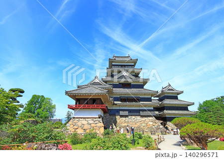 長野県松本市、国宝松本城の風景 長野県松本市、国宝松本城の風景 140296571