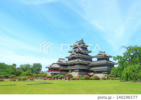 長野県松本市、国宝松本城の風景 長野県松本市、国宝松本城の風景 140296577