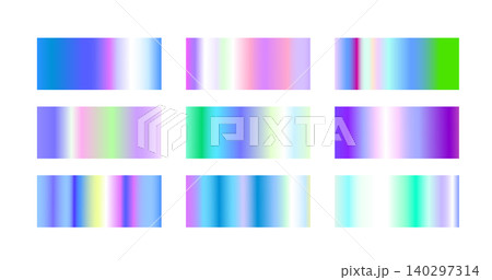 Holographic gradient, metal foil swatch background Holographic gradient, metal foil swatch background 140297314