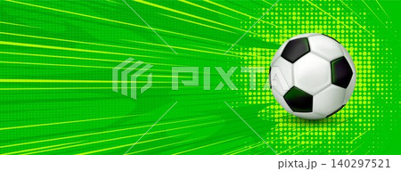 Sports banner template with soccer ball Sports banner template with soccer ball 140297521