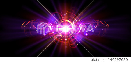 Magical light burst with golden glowing rays Magical light burst with golden glowing rays 140297680