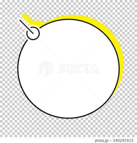 Simple circular speech bubble illustration (white background) 140297815