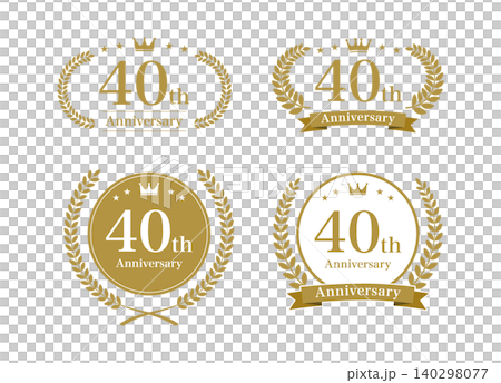 金色40週年紀念徽章套裝 - 高級標誌系列 金色40週年紀念徽章套裝 - 高級標誌系列 140298077