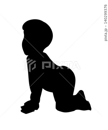 Vector drawing. Cute Small Baby 140299376