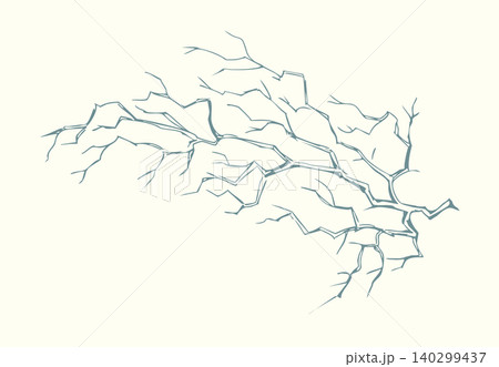 Vector drawing. Lightning in the clouds Vector drawing. Lightning in the clouds 140299437