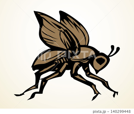Vector drawing. Dogfly. One of the Plagues of Egypt. 140299448