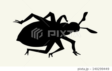 Vector drawing. Lice. One of the Plagues of Egypt. Vector drawing. Lice. One of the Plagues of Egypt. 140299449