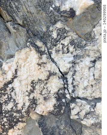 texture of natural gray and white granite. Rock surface texture of natural gray and white granite. Rock surface 140299908